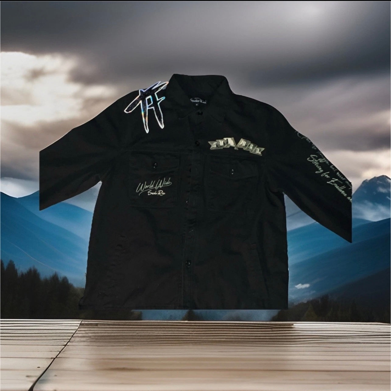 *LIMITED EDITION* “WORLD WIDE RECORDS” OUTERWEAR   (SIZE M)